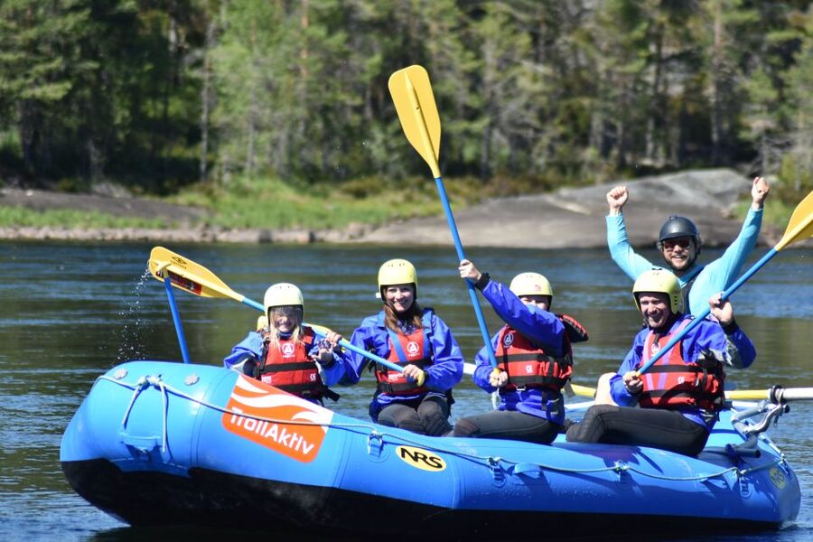 Setesdal, Evje: Family Rafting on the beautiful Otra river - The 3-Hour Flow: From Gear Fitting to River Play