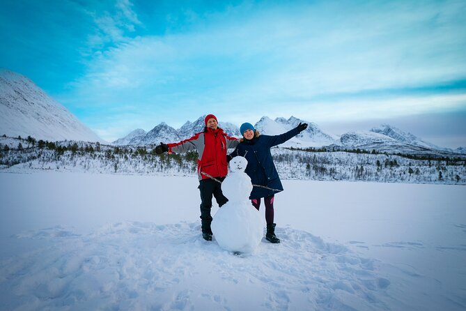 Snowshoeing with Aurora Crystal-Lavvo Overnight Stay from Tromsø - Northern Lights at base camp: no driving chase, just patience