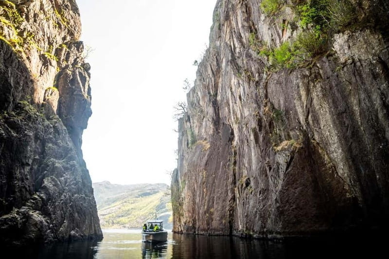 Stavanger: Guided Lysefjord Cruise to Pulpit Rock - Preikestolen from below: why this view is the whole point