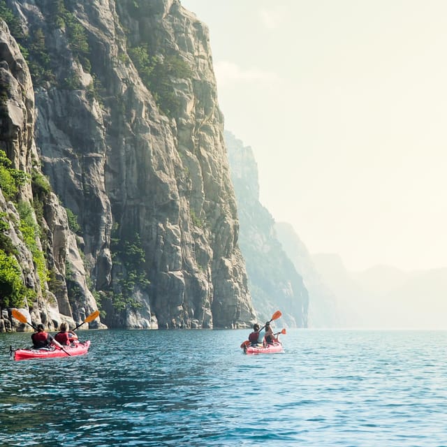 Stavanger: Lysefjord Kayak Safari (Waterfalls & Pulpit Rock) - Wildlife Chances and Fjord Talk During the Breaks