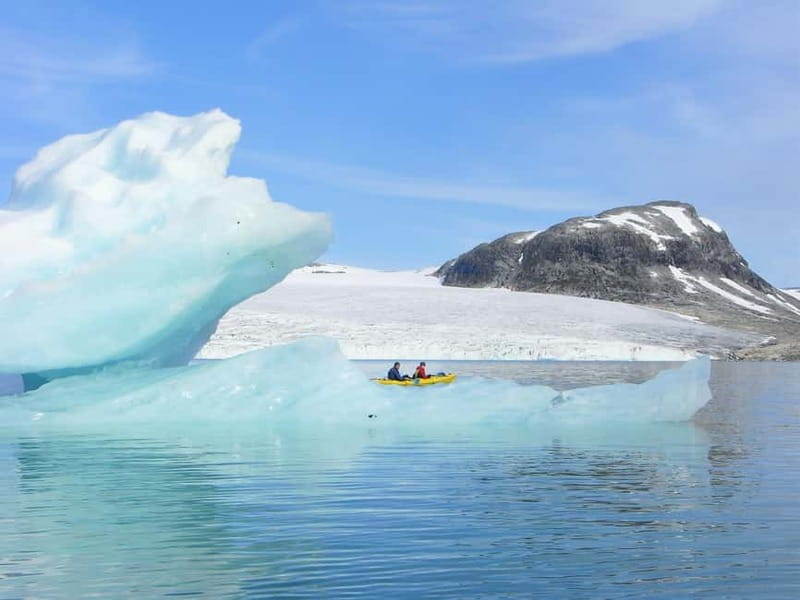 Stygge: Kayaking and Glacier Hike - Kayaking Styggevatnet to Austdalsbreen, a day that moves