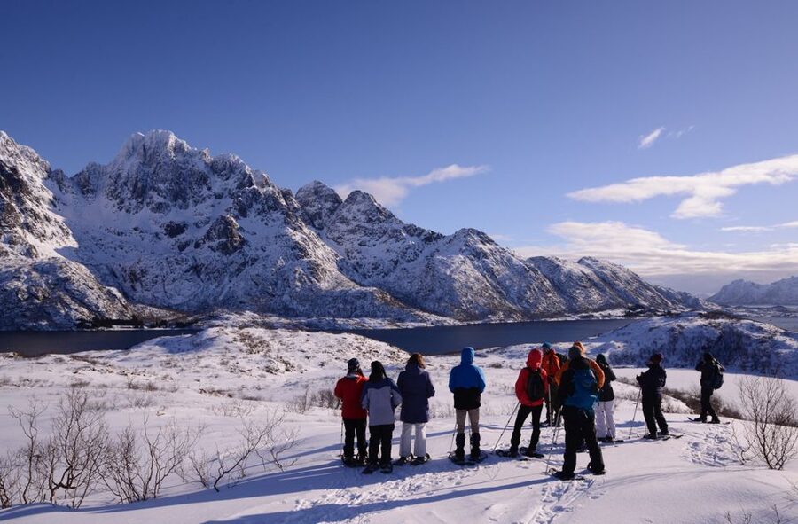 Svolvær: Snowshoe Nature Explorer - 3 hours of guided snowshoe hiking around Lofoten