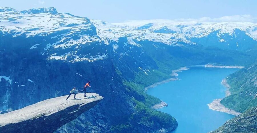 Trolltunga Helicopter & Waterfalss Sightseeing From Bergen - Steindalsfossen and the waterfall storytelling you will remember