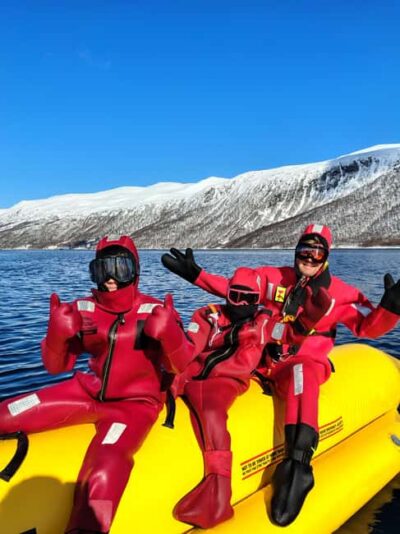 Banana Tube Ride with Arctic Floating