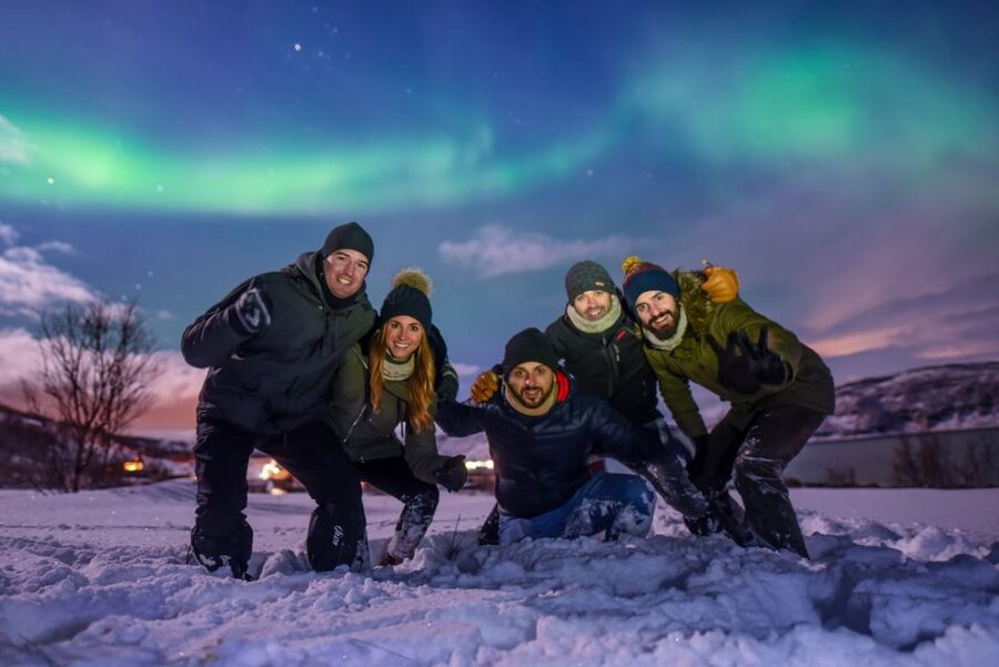 Tromsø: Expert Aurora Hunt - Thermal Gear, Food, Campfire - Meeting at Magic Ice Bar, then leaving the city behind