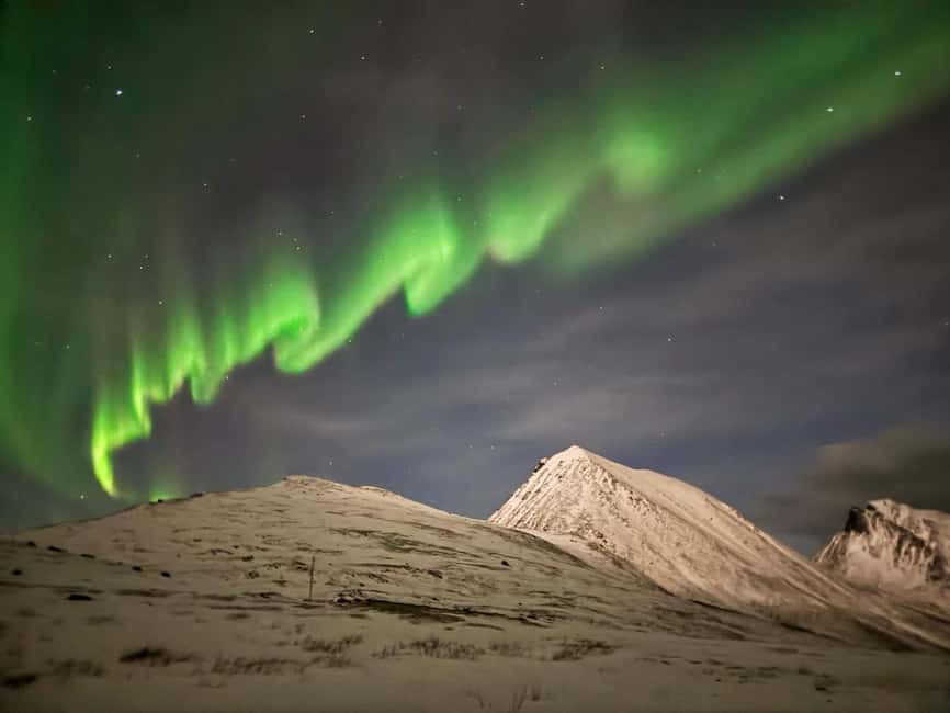 Tromsø: Full Night Magic of the Northern Lights - Toward the Finland border, when the guide wants darker skies