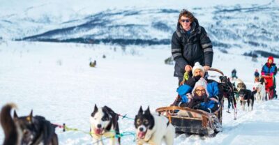 Guided Husky Sledding with Traditional Lunch