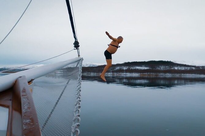 Tromso Luxury Sailing Yacht Polar Fjord Cruise with Lunch - Hot tub and polar plunge: the upgrade that changes the mood
