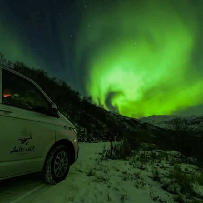 Tromsø: Northern Lights Chase with Photos and Guide - From Magic Ice Bar to remote skies: how the evening starts