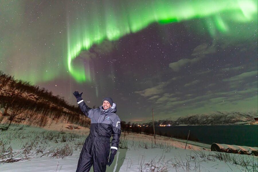 Tromsø: Northern Lights Tour w/Photo, Suits and Local Guide - Base Camp Stop: Toilet Access and a Real Warm-Up Moment