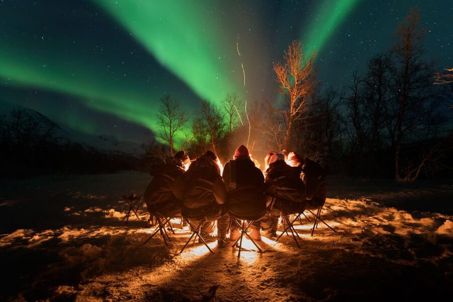 Tromsø: Northern Lights Trip with Campfire and Snacks - Campfire Comfort, Hot Drinks, Crispbread, and Carrot Cake