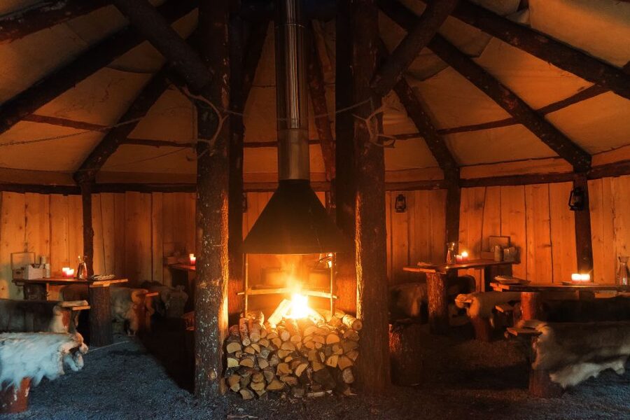 Tromsø: Reindeer Sled, Dinner, and Chance of Northern Lights - A Night With Reindeer, Fire, and Sami Song