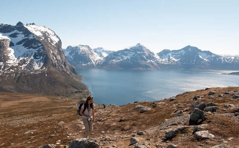 Tromsø: Summer Day Hike in the Wilderness - Kvaløya, Brosmantinden, and the cliffside hike that stays manageable