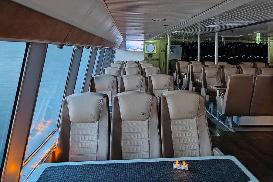 Tromsø Whale Safari with MS Gabriele - Comfort, food, and drink: what’s on board and what’s not
