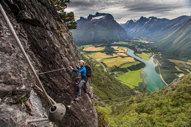 Via Ferrata Åndalsnes West Wall - Norsk Tindesenter: Gear Checks, Safety Declarations, Then You Move