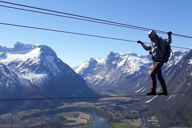 Via Ferrata Åndalsnes West Wall - The Descent Back to Åndalsnes: Nesaksla and Rampestreken