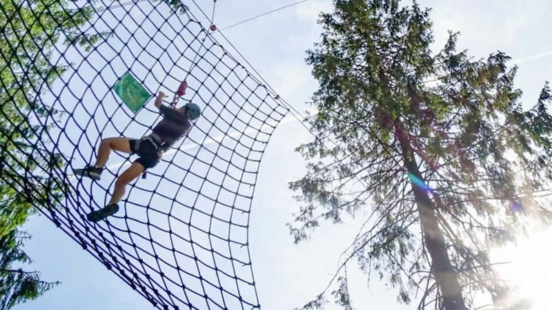 Voss High Rope & Zipline Park - Getting the right challenge with height-based courses (100 cm up to 140 cm)